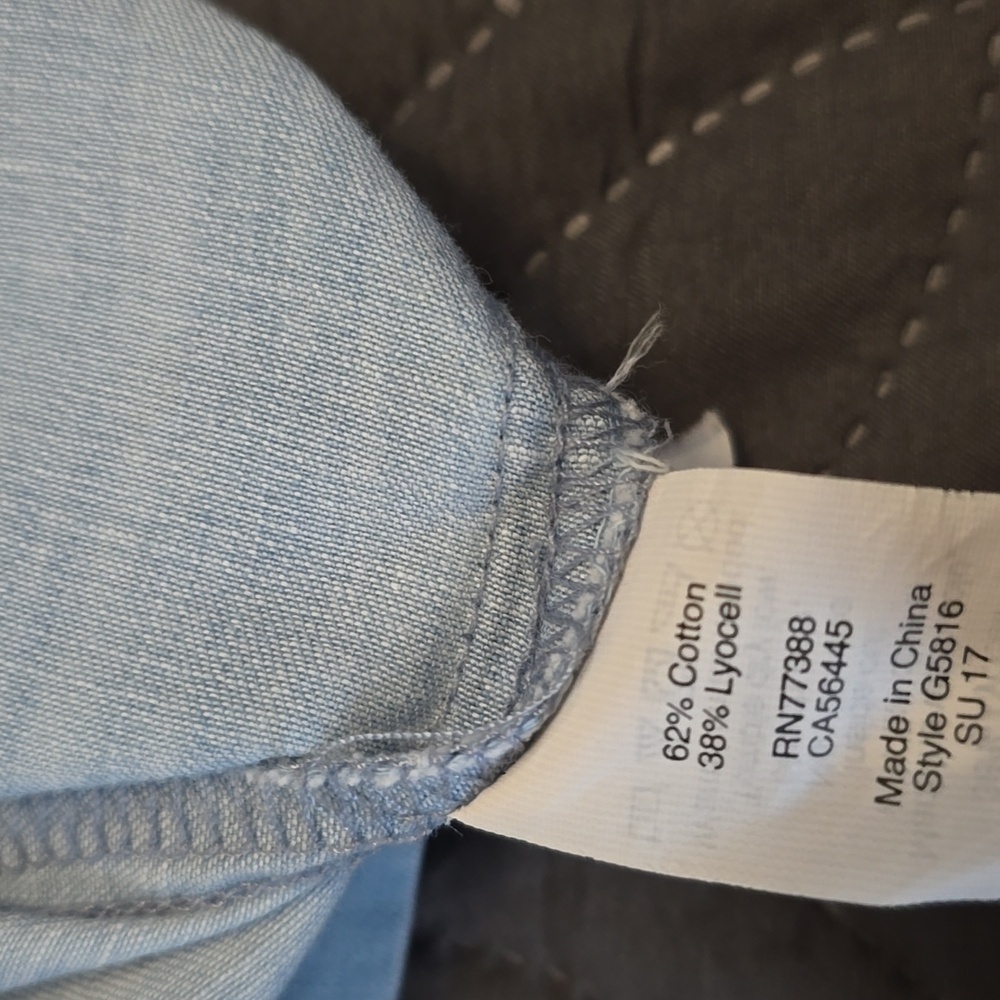 Blue Knee-Length Sundress with Puff Sleeves - Picture 5 of 9